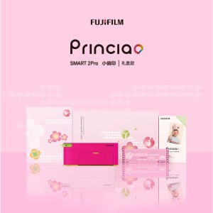 FUJIFILM/富士PrinCiaoSMART2Pro小俏印二代Pro照片打印机苏梅粉礼盒家用便携WIFI直连手机打印相片相册DIY拼图
