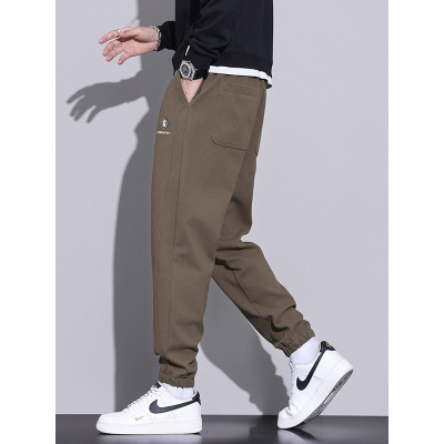 抖音休闲裤男秋百搭运动时尚潮牌青年抽绳束脚哈伦卫裤子