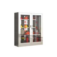 东升顺304不锈钢应急物资柜消防救援器材箱防护用品柜室外消防柜高1400*宽1200*深400(加厚304材质)不含器材