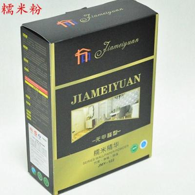 竹炭环保无甲醛糯米胶粉糯米粉无纺布PVC壁纸壁布胶水墙纸粘合剂壹德壹 170克糯米粉贴4卷左右