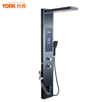 YORK约克YK-X3黑集成热水器即热式电热水器一体式家用洗澡淋浴屏速热电热水器 5.5-10KW功率可调