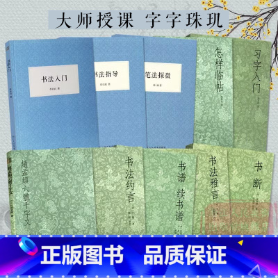 [正版]艺文志 历代书法论全套10册 习字入门/书法指导/怎样临帖/笔法探微/书断/书法雅言约言/书谱续书谱赵孟頫六体