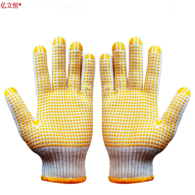 亿立恒 棉线点胶手套 均码 双