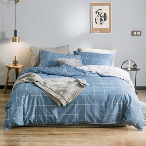 婵思 全棉条纹四件套 床上用品套件