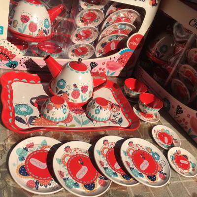 儿童仿真下午茶壶茶杯茶具女孩厨房过家家玩具套装3-6岁生日