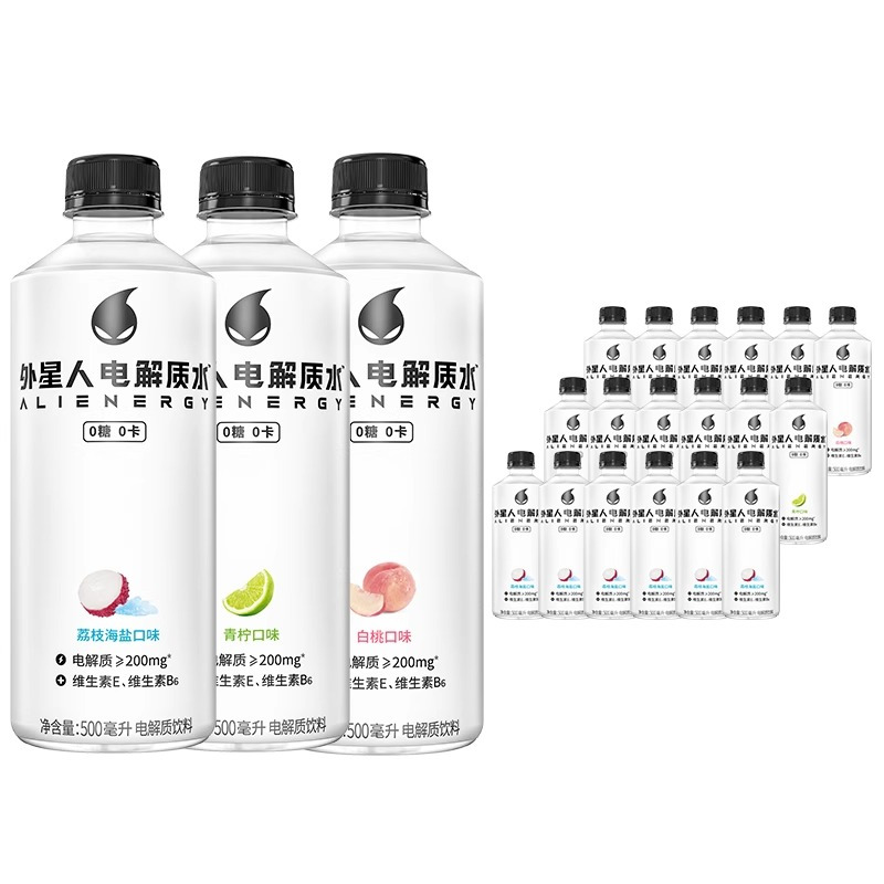 外星人 电解质水 青柠味 500ml*3瓶