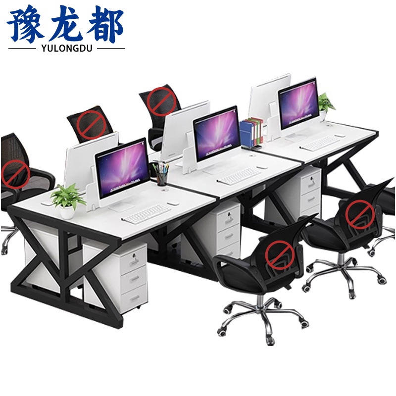 豫龙都 屏风桌含柜 六人 套