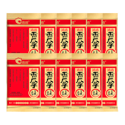 洽洽香瓜子百煮入味皮薄仁香颗粒大22g*12袋