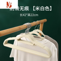 三维工匠防滑植绒衣架家用衣挂整理师专用衣柜收纳衣服挂衣撑干湿两用