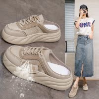 2026春季新款一脚蹬凉鞋女外穿ins潮厚底凉拖复古休闲沙滩KT2633