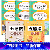 [全8册]词语积累大全+五感法写作文+五感法看图写话 [正版]词语积累大全训练人教版小学语文1-6年级专项练习手册一年级