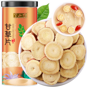 半山农 甘草 精选斜切甘草大片 200g 可搭金银花新会陈皮菊花黑枸杞黄芪鱼腥草养生茶