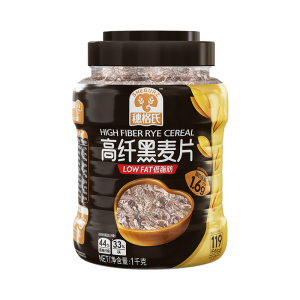 穗格氏燕麦片高纤低脂黑麦片1kg全麦营养早餐冲饮健身代餐