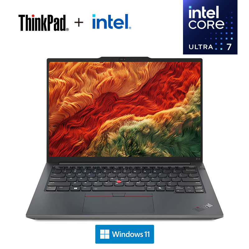 ThinkPad E14 0CCD AI 2024 经典商务本 14英寸笔记本电脑 定制 英特尔酷睿Ultra 7 155H 16G 2T固态 锐炫Arc显卡 高清屏 黑