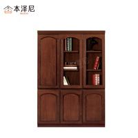 本泽尼 油漆书柜 三门书柜 HTYD-YQ1242 1200*400*2000mm 组