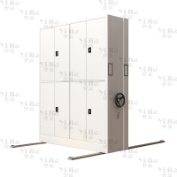 翌嘉 手摇密集架移动档案柜钢制轨道密集柜 一列2组