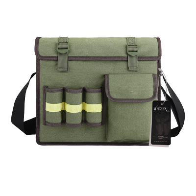 围盛 帆布工具包电工包 军绿小号 个