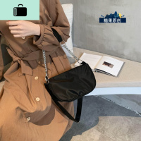 网红小黑尼龙布包包女包2020新款潮韩版百搭质感斜挎包时尚腋下包NEW LAKE女士单肩包