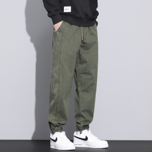 老爺車(LAOYECHE)拖地直筒休闲裤男秋冬季宽松阔腿裤百搭休闲长裤子男士