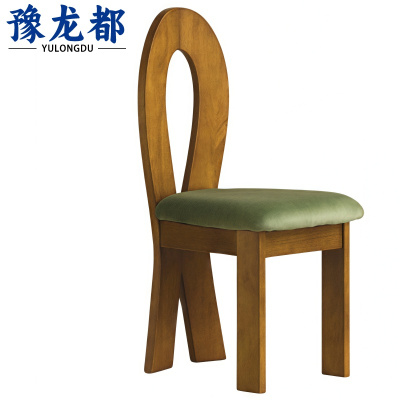 豫龙都 餐椅实木把