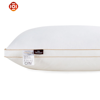 五星级酒店羽丝绒纤维枕芯单人棉快回弹柔软护颈枕头一对拍二三维工匠