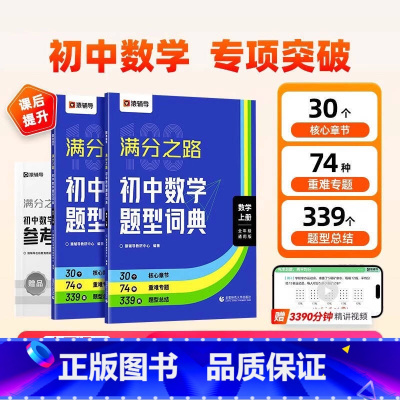 [数学人教]九年级全一册 初中通用 [正版]2025版满分之路初中数学题型词典搞定数学重难点题型初中数学专项训练变式训练