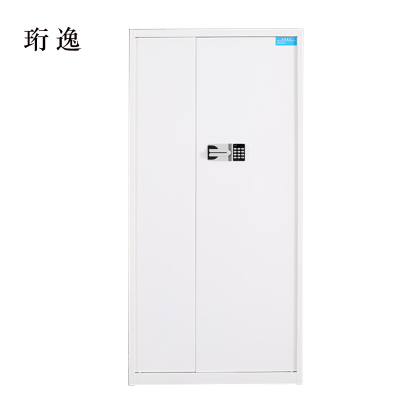 珩逸钢制密码文件柜保险柜铁皮资料柜通门白色国宝锁420*900*1850
