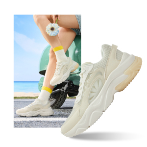 琉光3丨361°运动鞋女新款网面透气老爹鞋轻便厚底增高休闲鞋子