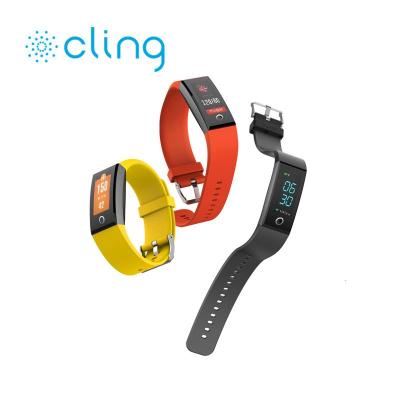 Aura智能手环涂鸦蓝牙防水游泳多功能运动彩屏心率血压睡眠手表男女支持定制SDK开发同款经典黑