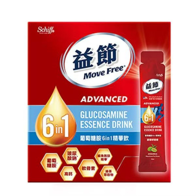 MoveFree氨糖软骨素液体氨糖六合一精华饮品护关节易吸收15条/盒
