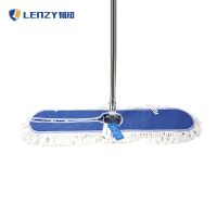 韧知 拖把 平板尘推 蓝色不锈钢夹扣款 100cm 把