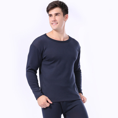 芙罗丽卡(Fluorico)保暖内衣男士女士秋衣秋裤黄金甲情侣套装12501男士藏青XL