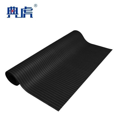 典虎 绝缘垫 黑色条纹8mm*1m*10m 卷