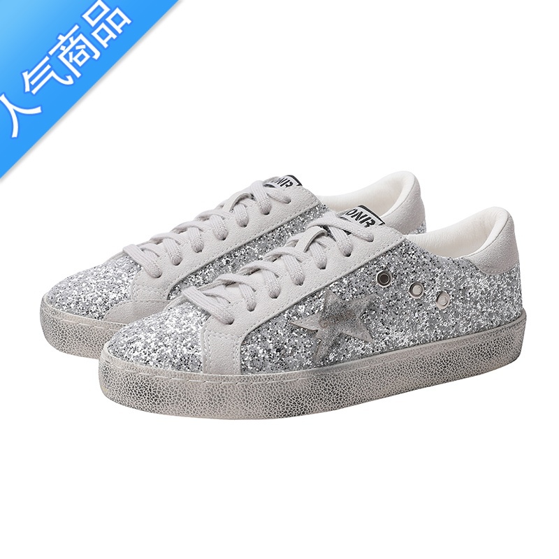 suntek脏脏鞋星星鞋小脏鞋复古板鞋女2023新款平底小白鞋情侣鞋