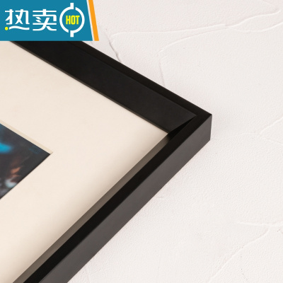 敬平胡桃色大相框挂墙实木画框装裱A3A4纸油画4k8k八开24寸16木质框架 黑色 A4[21*29.7厘米]挂墙+摆桌