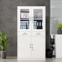 铜林牌 办公柜 铁制文件柜中二斗850*390*1800