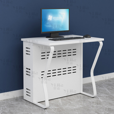 翌嘉 钢架电脑桌培训桌机房电脑桌学习桌课桌 单人位C款