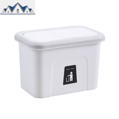 厨房垃圾桶挂式北欧家用橱柜免打孔壁挂式收纳桶厕所可挂拉圾筒 三维工匠