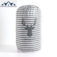 创意印花圆筒型衣服收纳袋桶型整理袋抽绳束口袋装被子棉被包 三维工匠收纳包