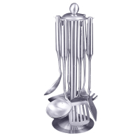 加厚不锈钢锅铲锅勺漏勺厨具套装炒菜铲子一体成型防烫炒铲汤勺 敬平 厨具套装7件套