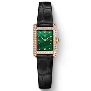 瑞士嘉年华Carnival女士ins风轻奢石英表 女表镶钻小方盘正品名牌手表简约气质小绿表空姐方形表3004L