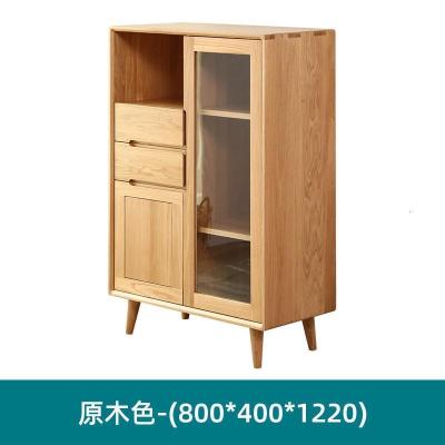 森美人全实木餐边柜储物柜现代简约橡木碗柜橱柜收纳柜A1141