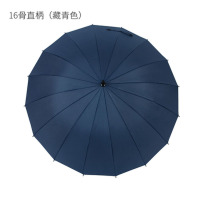 嘉创优品 长柄直杆伞 防风伞 晴雨伞 16骨直径 96cm 藏青色