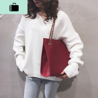 网红包包女新款2020韩版大容量托特包PU休闲购物手提单肩斜挎包潮NEW LAKE女士单肩包