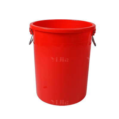 翌嘉YJ4122044 商用家用加厚塑料圆桶 380升红色无盖