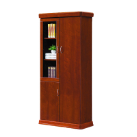 臻远ZY051409木质文件柜油漆贴木皮资料柜书柜 二门
