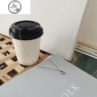 韩版简约学生森系网红百搭冷淡风脖子饰品颈带项链女锁骨链X158 JiMi