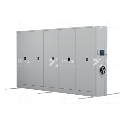 臻远ZY-MJJA-40 智能密集架移动式档案柜钢制轨道智能密集柜 通门 一列5组