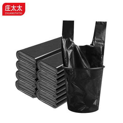 庄太太 加厚黑色手提式垃圾袋32*50cm加厚 黑色手提/100只