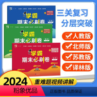 语文+数学+英语[套装3册]人教 三年级下 [正版]2024春 经纶小学学霸期末必刷卷小学一二三四五六年级下册语文人教数
